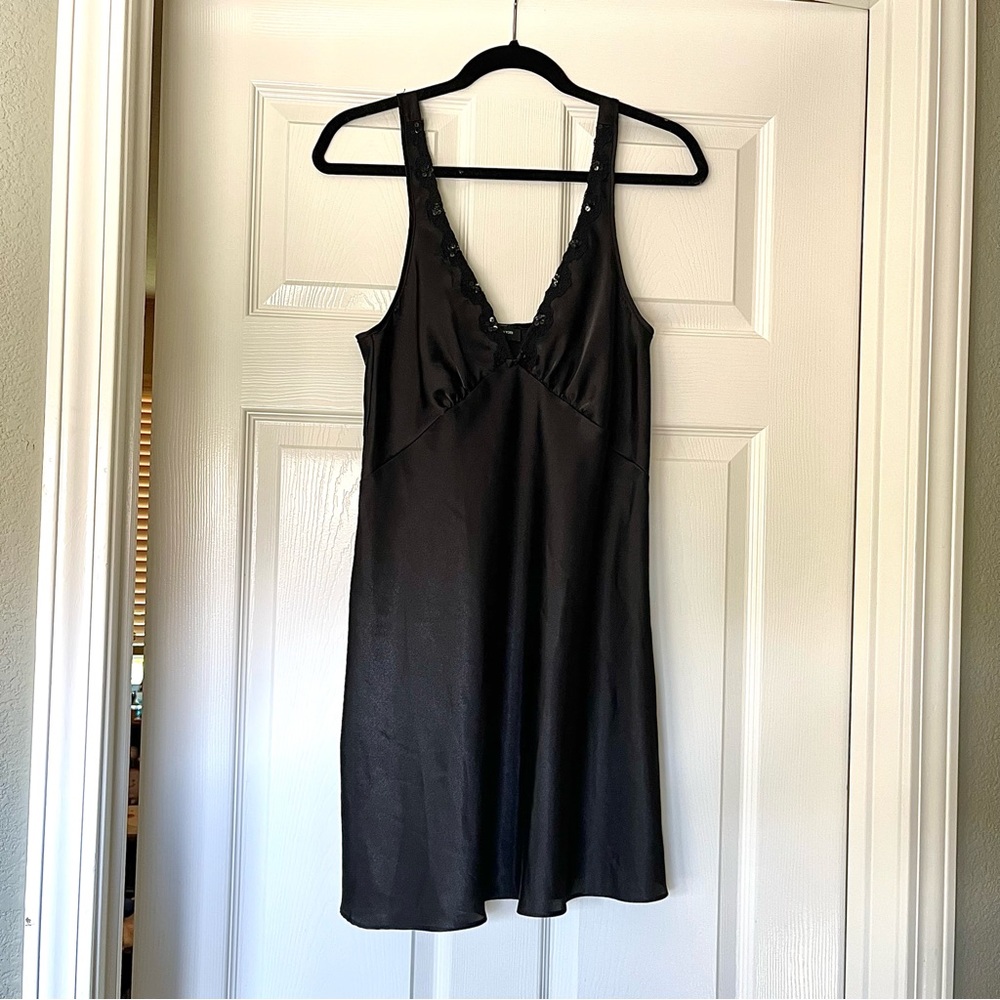 Jones New York vintage black slip dress